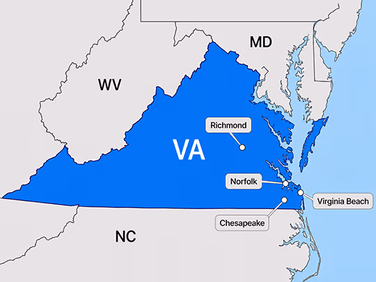 Virginia Location