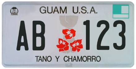 Guam License Plate