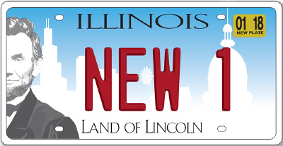 Illinois License Plate