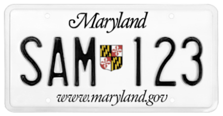 Maryland License Plate Design