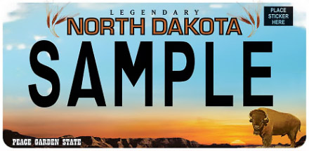 North Dakota License Plate