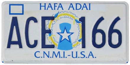 Northern Mariana Is. License Plate