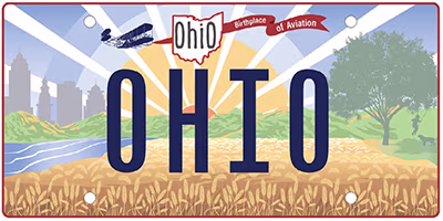 Ohio License Plate