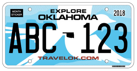 Oklahoma License Plate