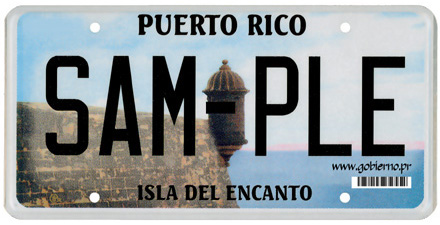 Puerto Rico License Plate