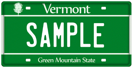 Vermont License Plate