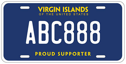 Virgin Islands License Plate Design
