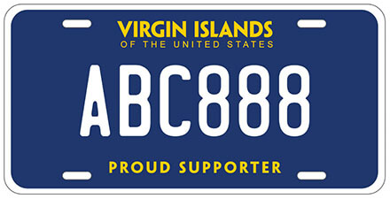 Virgin Islands License Plate