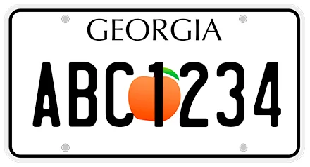 Georgia License Plate Georgia License Plate